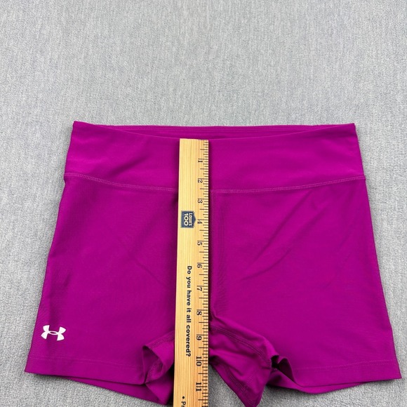 Under Armour Shorts Womens Medium Purple HeatGear Compression Training‎ Tights - Picture 6 of 9
